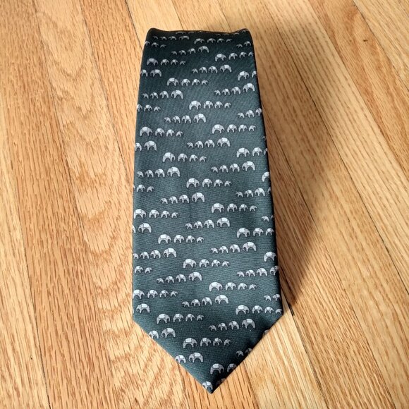 Vintage Elephant Neck Tie Jim Thompson Made in Thailand Necktie - Picture 11 of 11